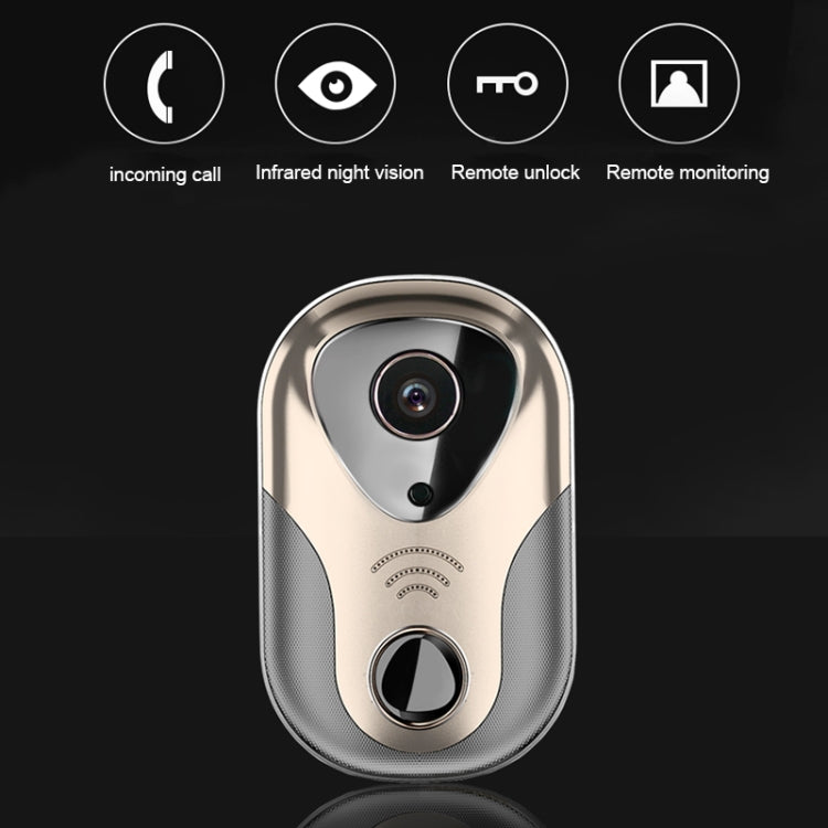 163Eye L1-NJ Smart Visual WIFI 1.3MP Network HD Intercom Doorbell , Support Micro SD Card & Night Vision, 163Eye Gold, 163Eye 163Eye L1-NJ Smart Visual WIFI 1.3MP Network HD Intercom Doorbell , Support Micro SD Card & Night Vision, 163Eye Gold, 163Eye
